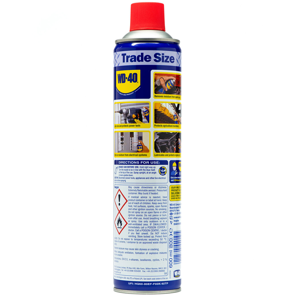WD-40 Original Multi-Use Lubricant Spray 600ml Image 3