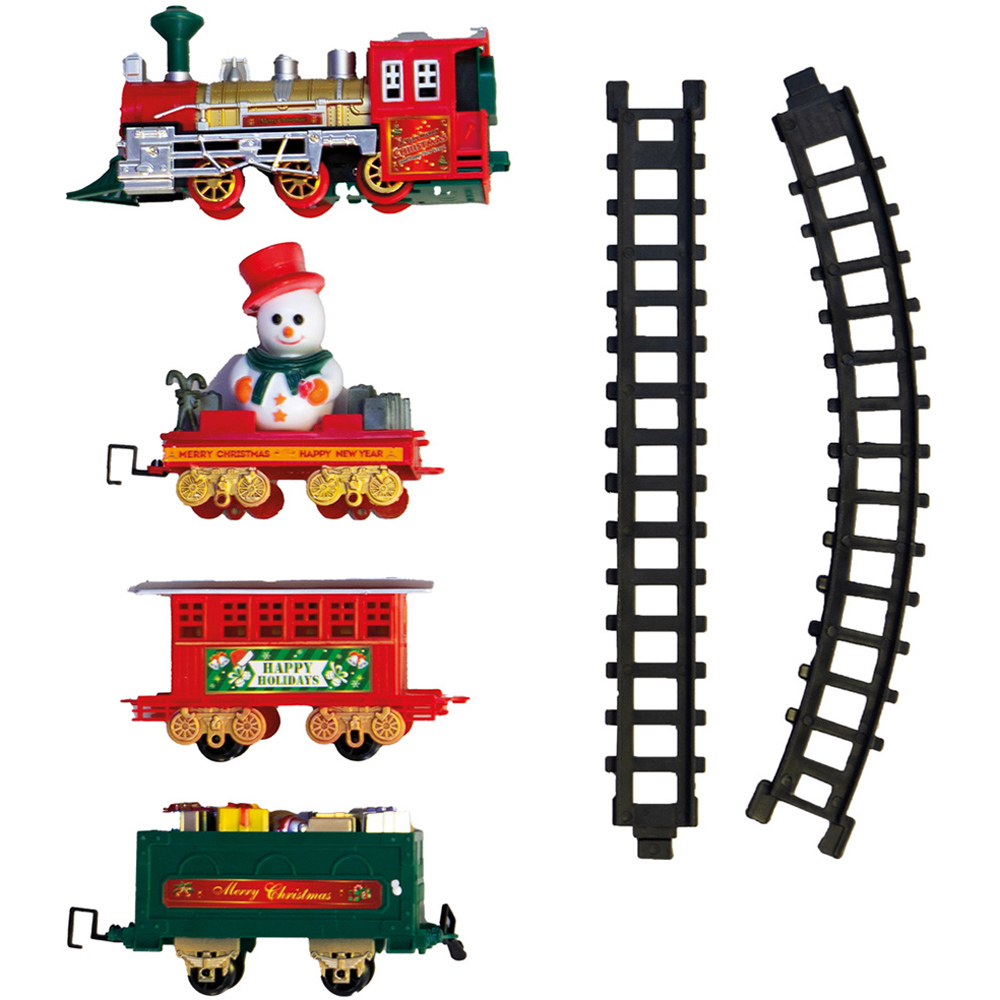 St Helens 3 Carriages Battery Operated Christmas Train Set Image 2