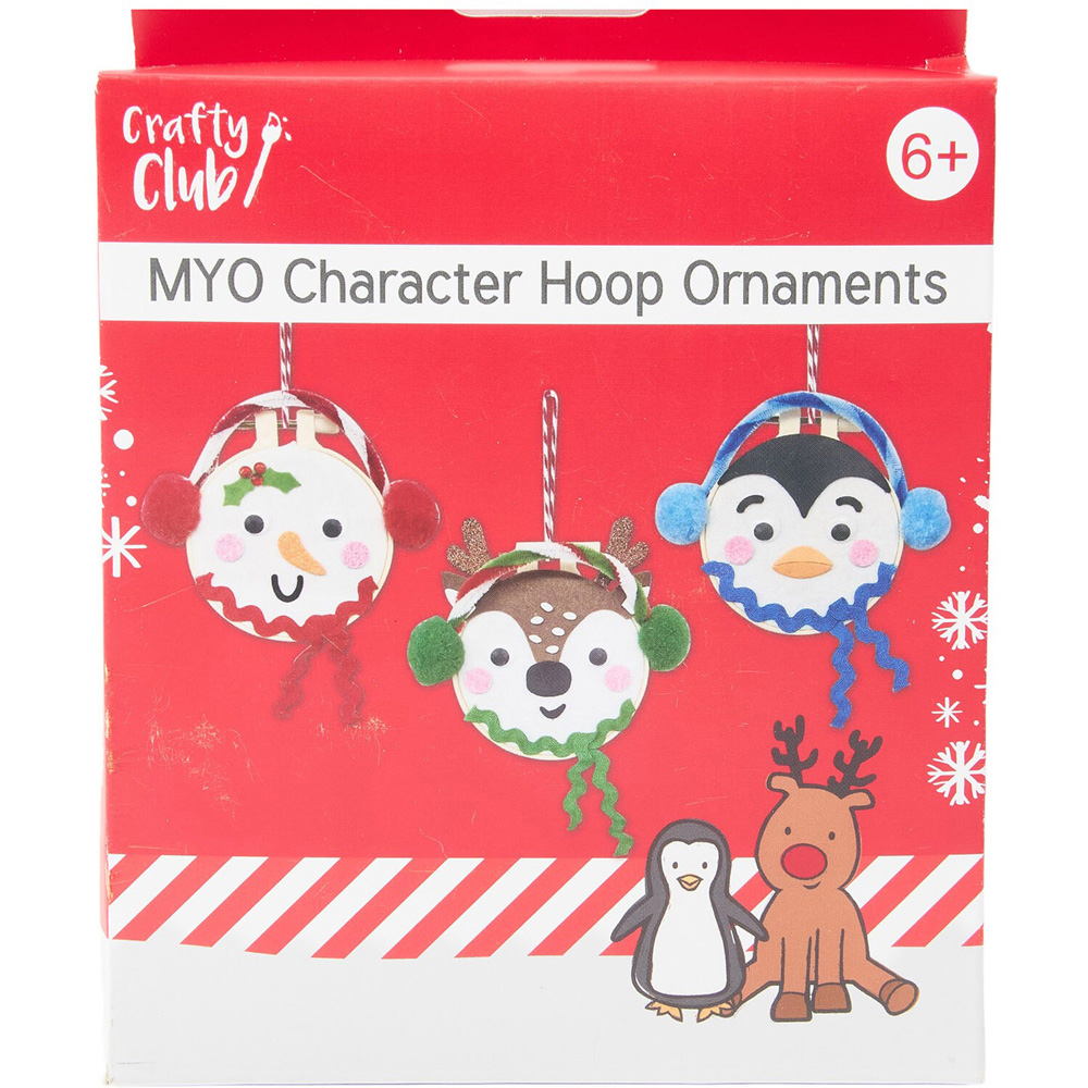Make Your Own Character Hoop Ornaments Kit Image 2