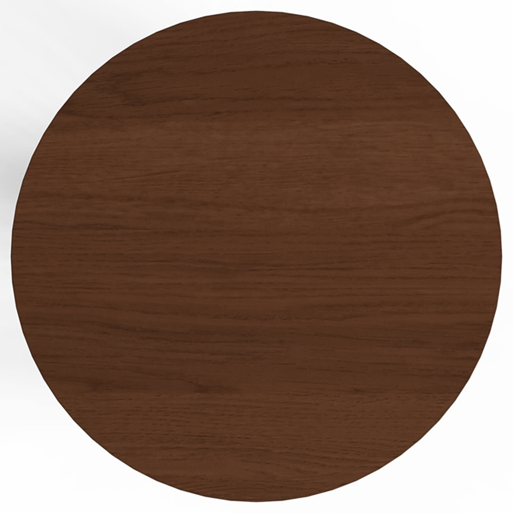 GFW Kaleb Walnut Round Side Table Image 4