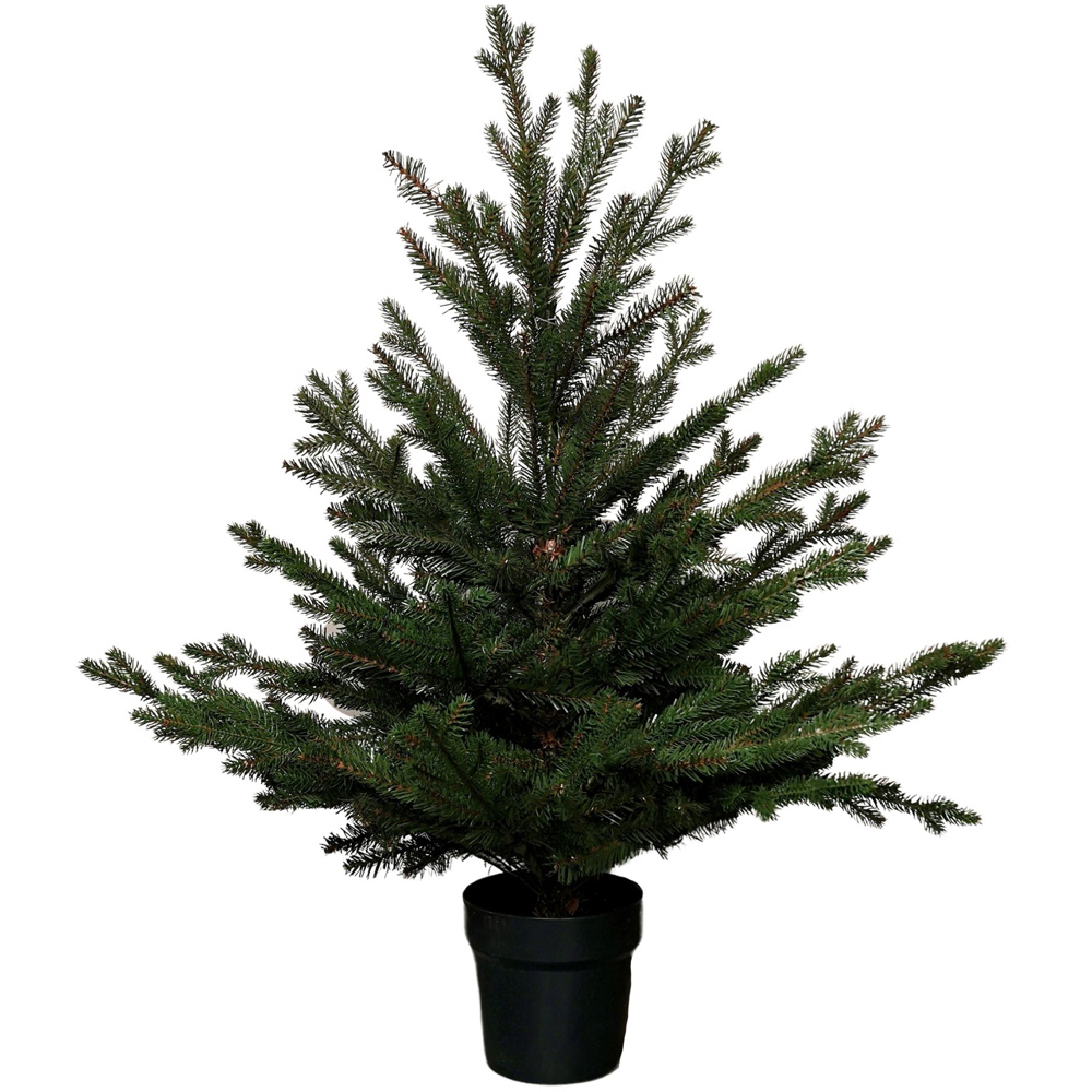 Premier Glenshee Spruce Potted Artificial Christmas Tree 3ft Image 1