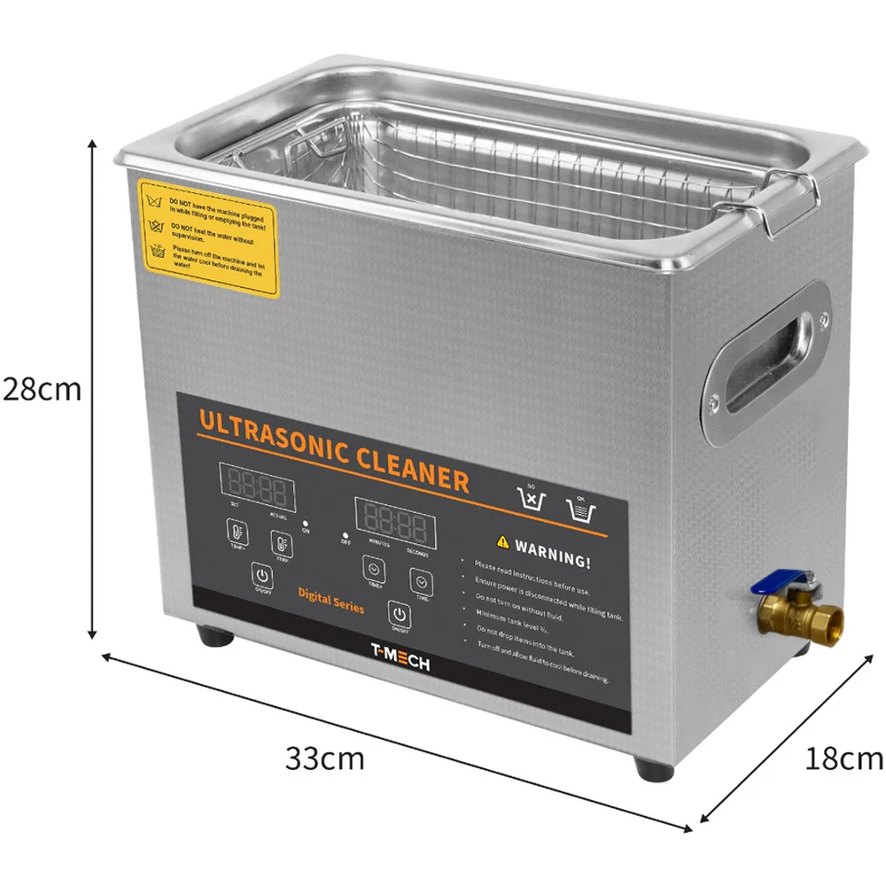T-Mech Ultrasonic Cleaner and Vinyl Adaptor 6L Image 5