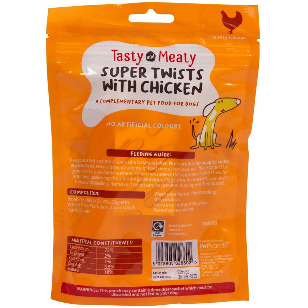 Tasty & Meaty Super Twists With Chicken 100g 12 Pack Image 3