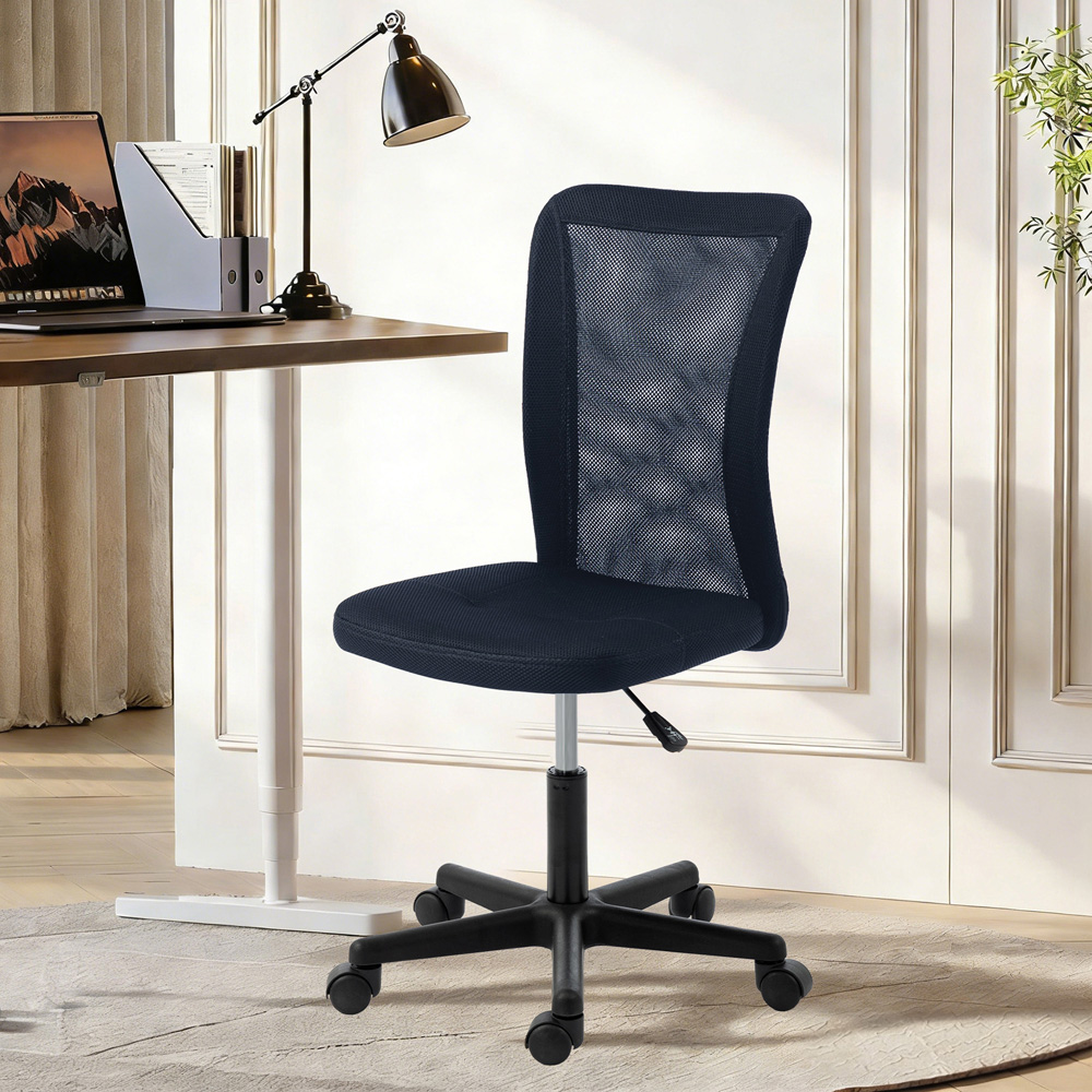 Vinsetto Armless Swivel Office Chair with Adjustable Height Image 3