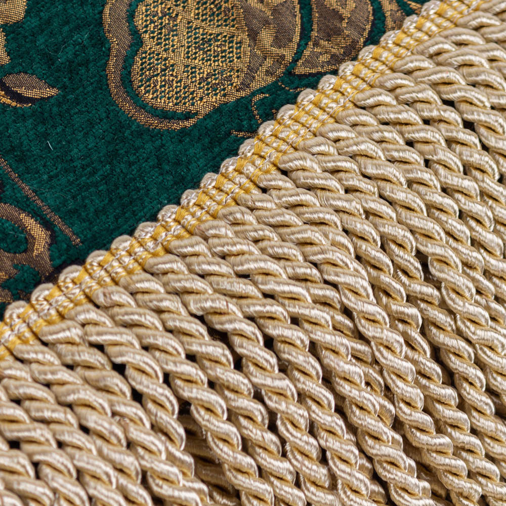 Paoletti Shiraz Emerald Green Traditional Jacquard Throw 130 x 170cm Image 3