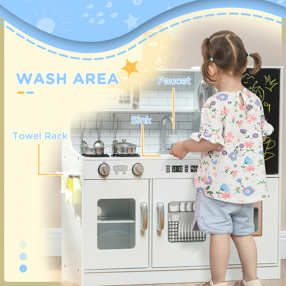 Tommy Toys 5 Piece White Play Kitchen Set Image 6