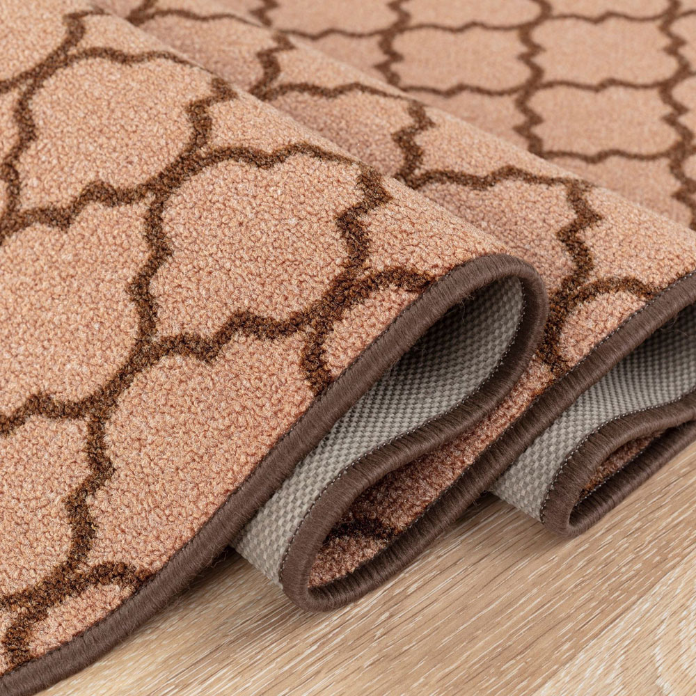 Smart Living Trellis Beige and Brown Gel Back Non-Slip Door Mat 40 x 60cm Image 4