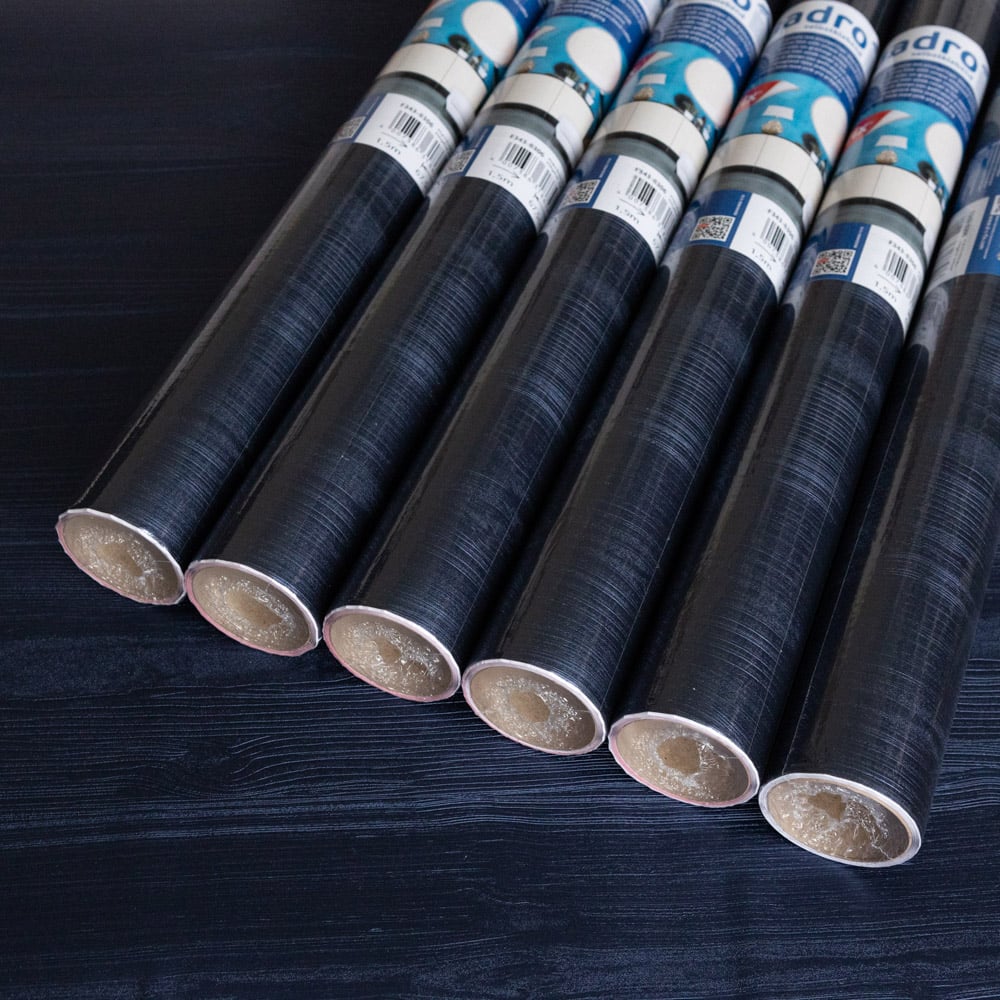 d-c-fix Quadro Navy Blue Sticky Back Plastic Vinyl Wrap Film 67.5cm x 1.5m 6 Pack Image 2