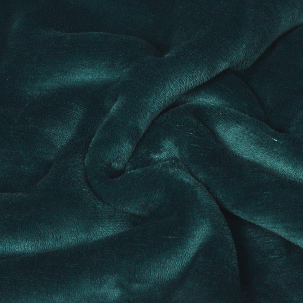 Paoletti Luxe Teal Sherpa Fleece Throw Image 3
