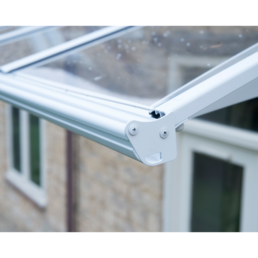 Palram Canopia Bordeaux 6690 White Clear Door Canopy 7 x 1.4m Image 3