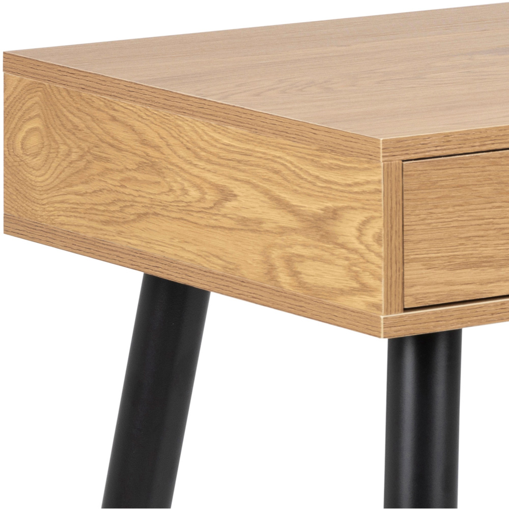 Florence Neptun 3 Drawer Oak Office Desk Image 6