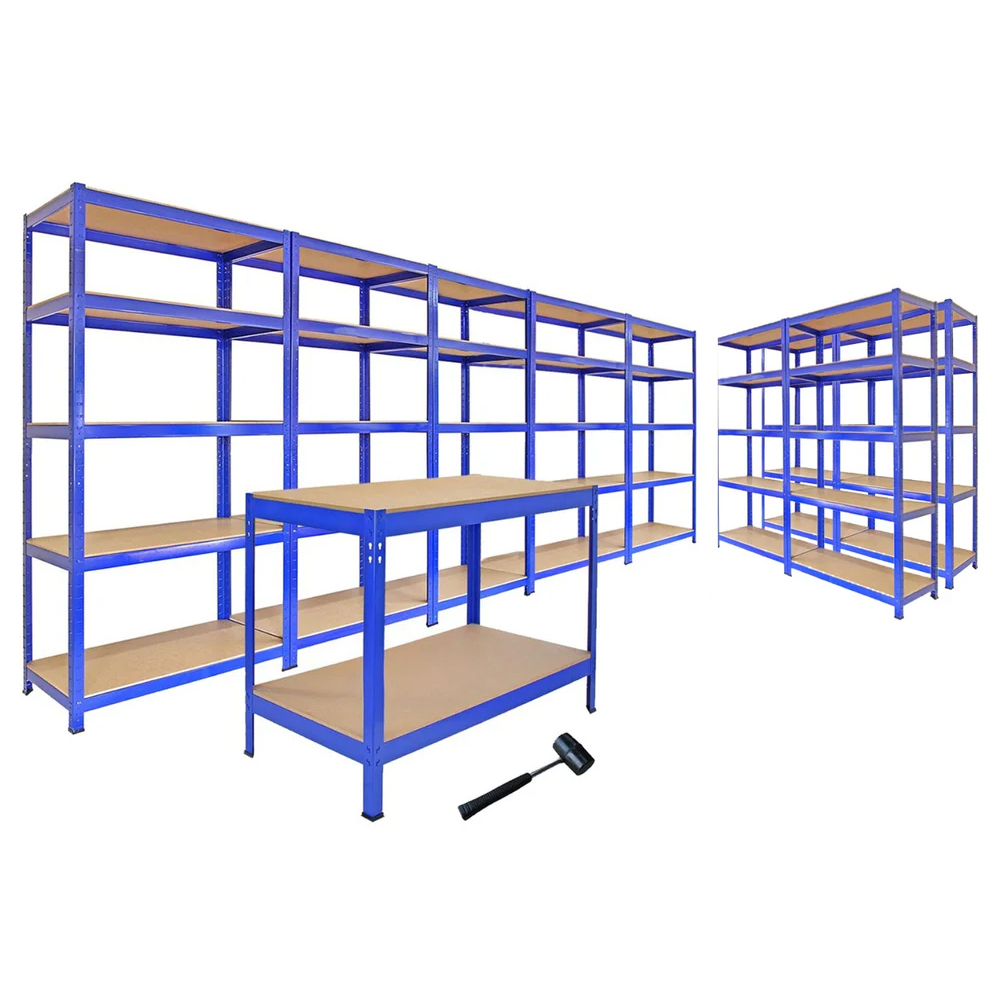 Monster Shop Junk Eater Boltless 5 Shelf Garage Racking Bundle Image 1