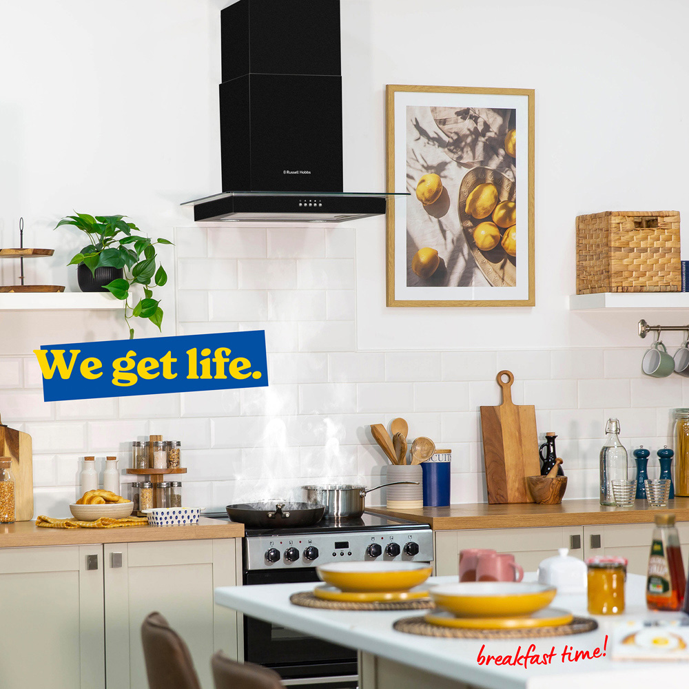 Russell Hobbs RHFGCH601B Black 60cm Cooker Hood Image 5