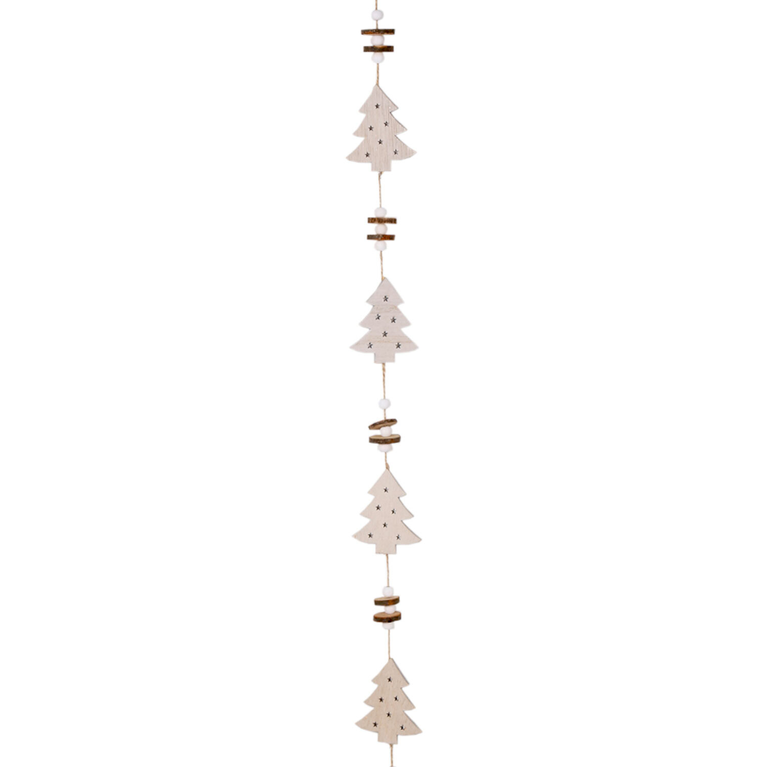 Wooden Star/Snowflake/Tree Garland Image 4