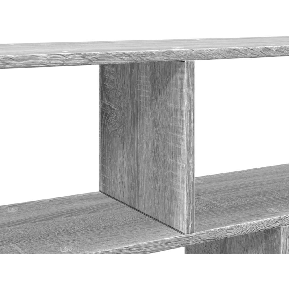 vidaXL 5 Shelf Grey Sonoma Floating Wall Shelf Image 7