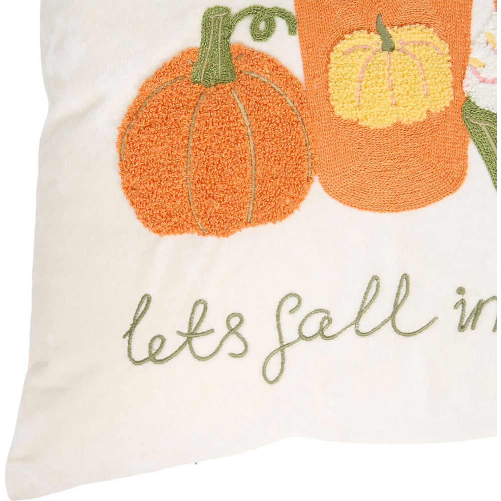 Lets Fall In Love Embroidered Cushion Image 3