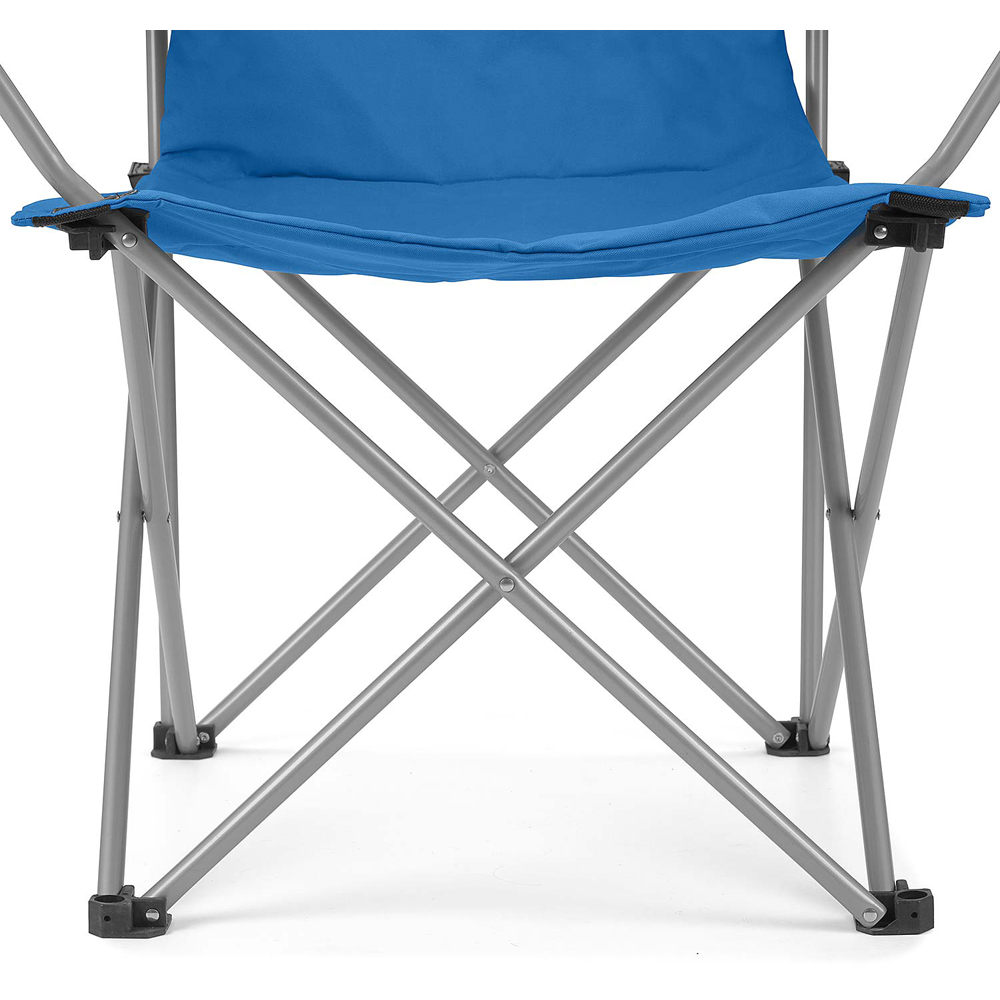 VW Dove Blue Deluxe Padded Folding Camping Chair Image 7