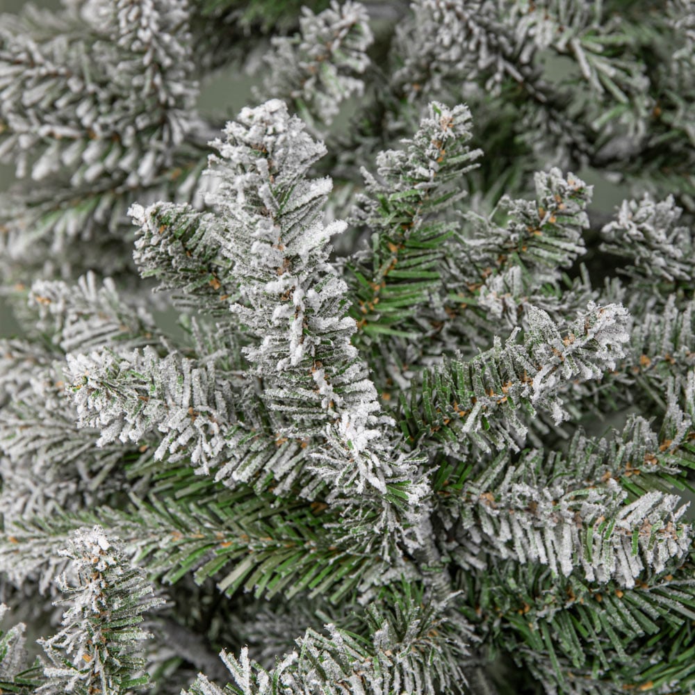 Samuel Alexander Snowy Green and White Everlands Liberty Spruce Artificial Christmas Tree 8ft Image 4