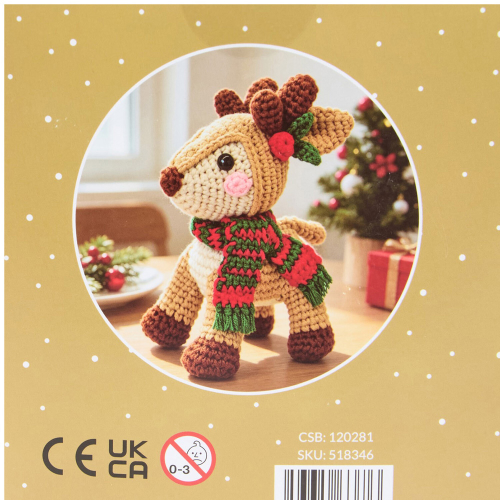 Make Your Own Large Reindeer Crochet Kit Image 4