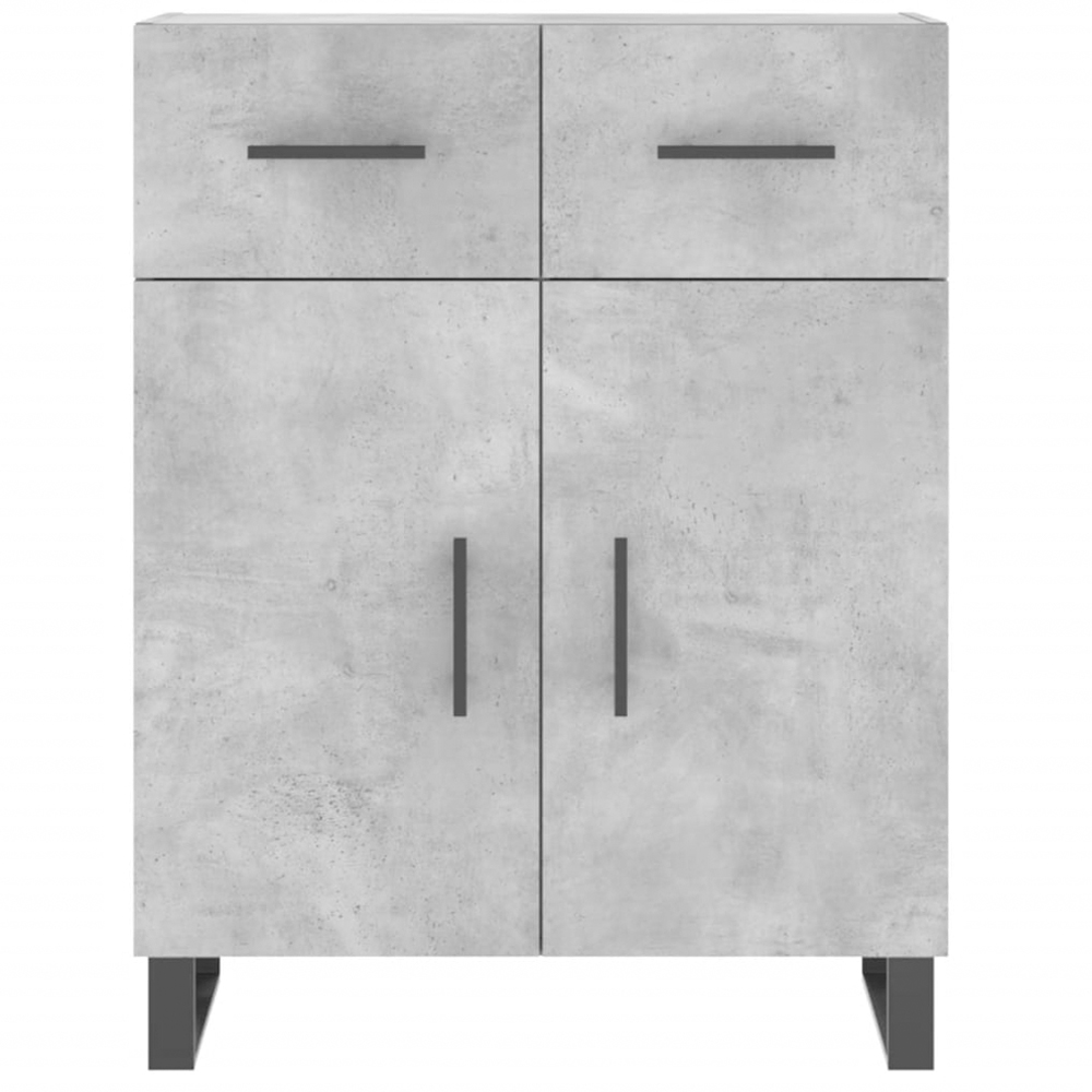vidaXL 2 Door 2 Drawer 3 Shelf Concrete Grey Highboard Image 8