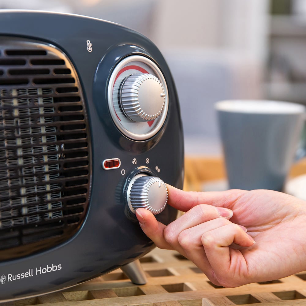 Russell Hobbs RHRETPTC2001G Retro Grey Ceramic Heater 1500W Image 5