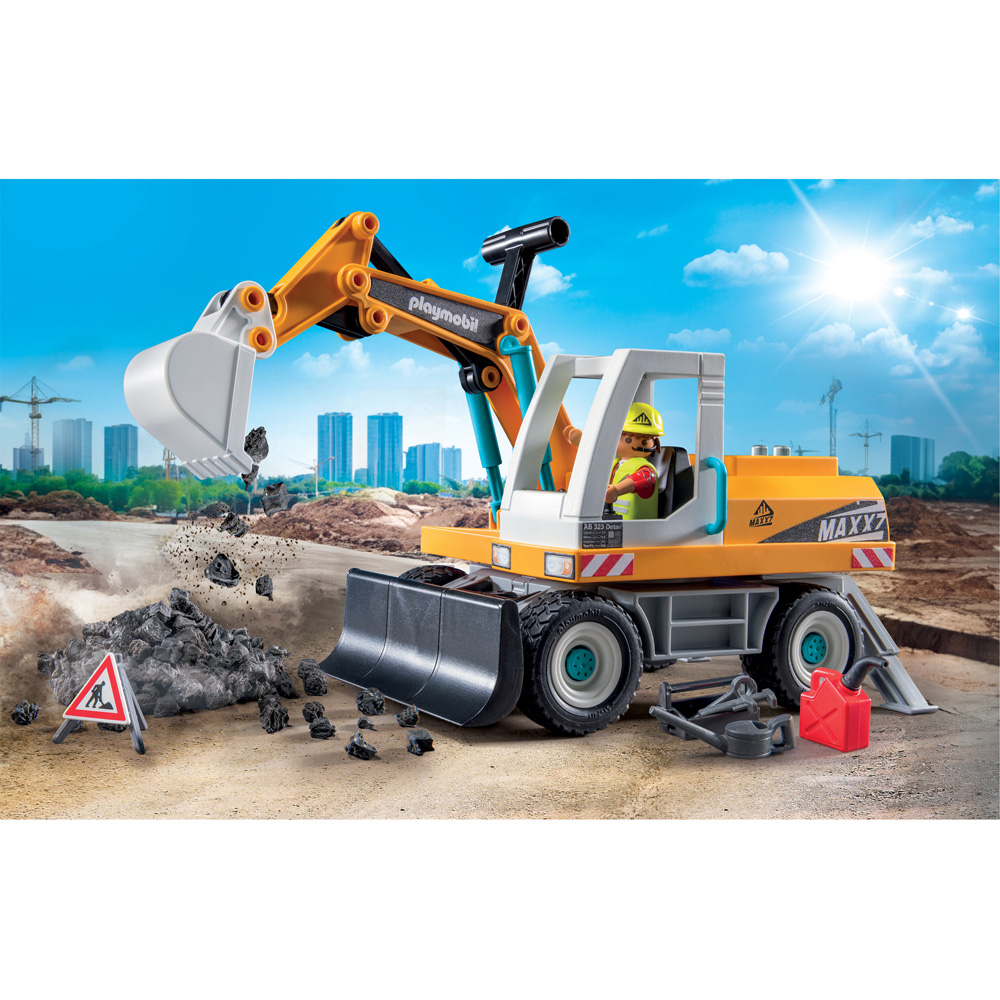 Playmobil Action Heroes Large Excavator Playset Image 5