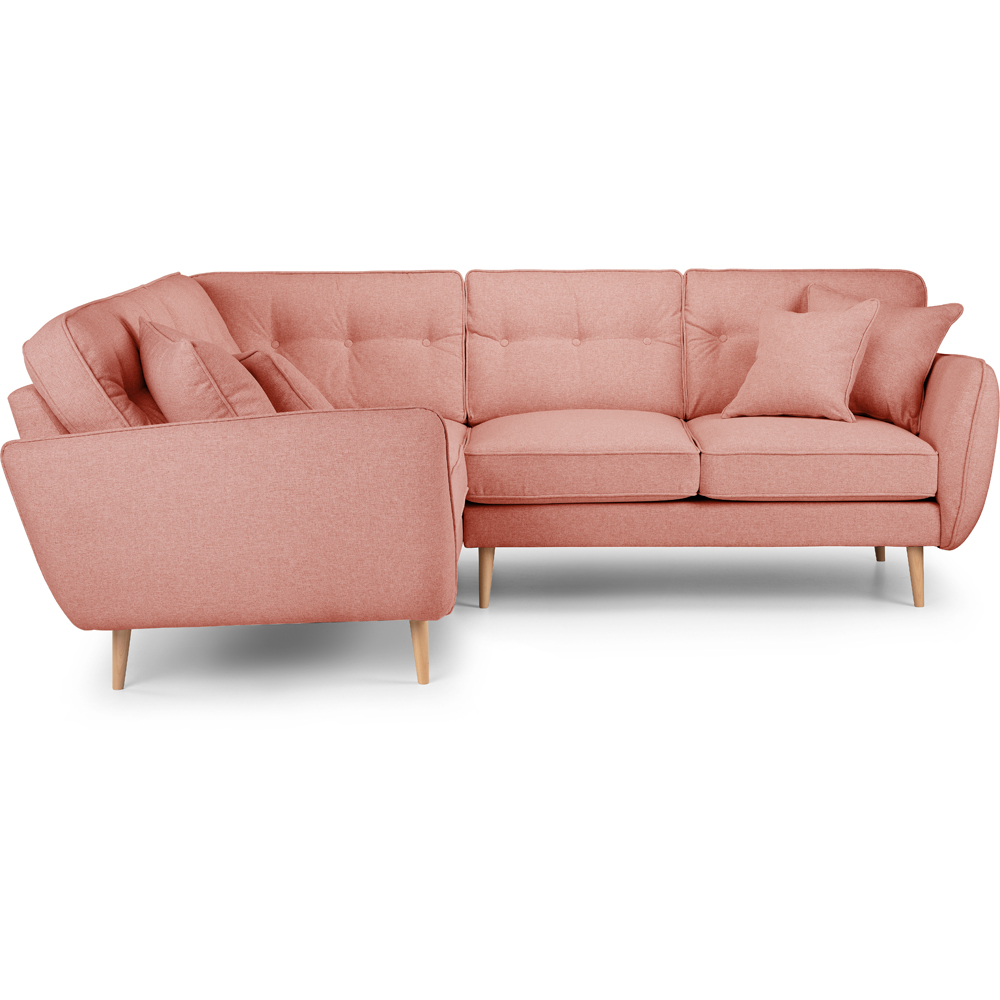 Opry Faro 4 Seater Button Back Coral Right Hand Corner Sofa Image 3