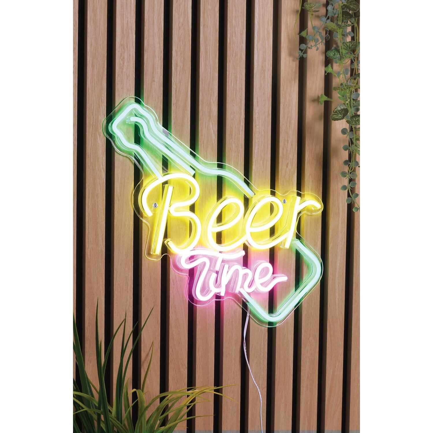 Beer Time Outdoor Neon Sign Image 1