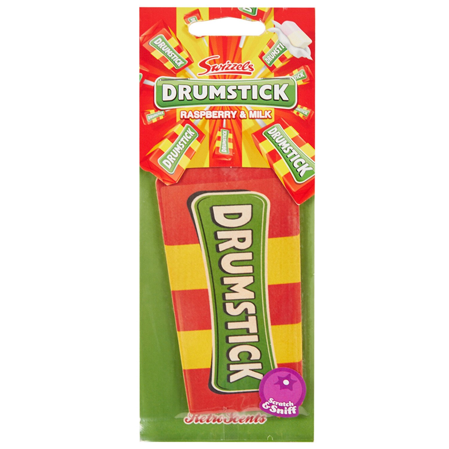 Drumstick Raspberry and Milk Air Freshener - Orange Image 1