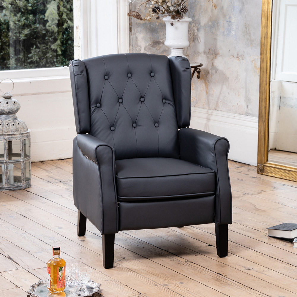 Artemis Home Galena Grey Manual Recliner Chair Image 4