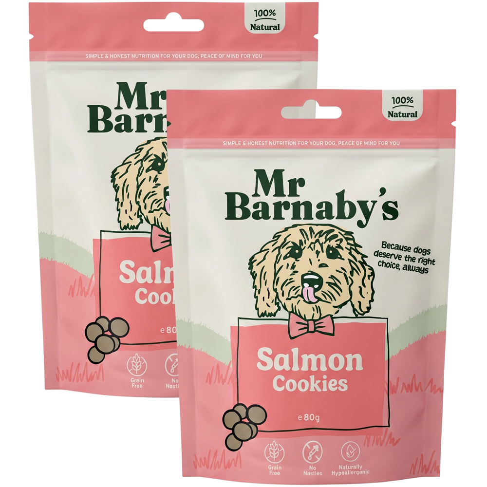 Mr Barnaby's Salmon Cookies 80g 2 Pack Image 1