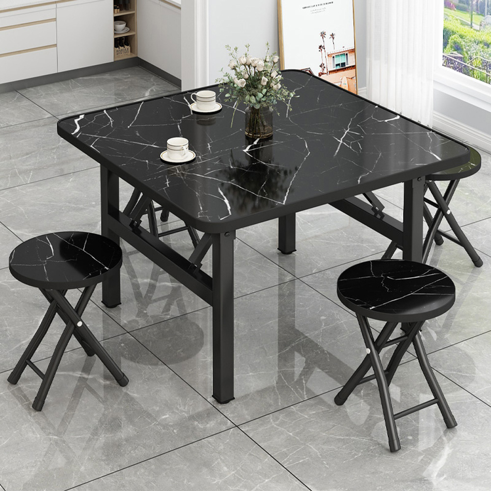 Living and Home Marble Effect Foldable Coffee Table Image 6