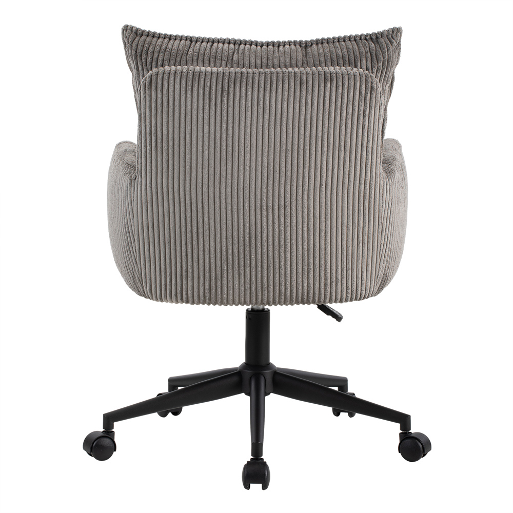 Loft24 Harbour Grey Height Adjustable Corduroy Office Chair Image 6