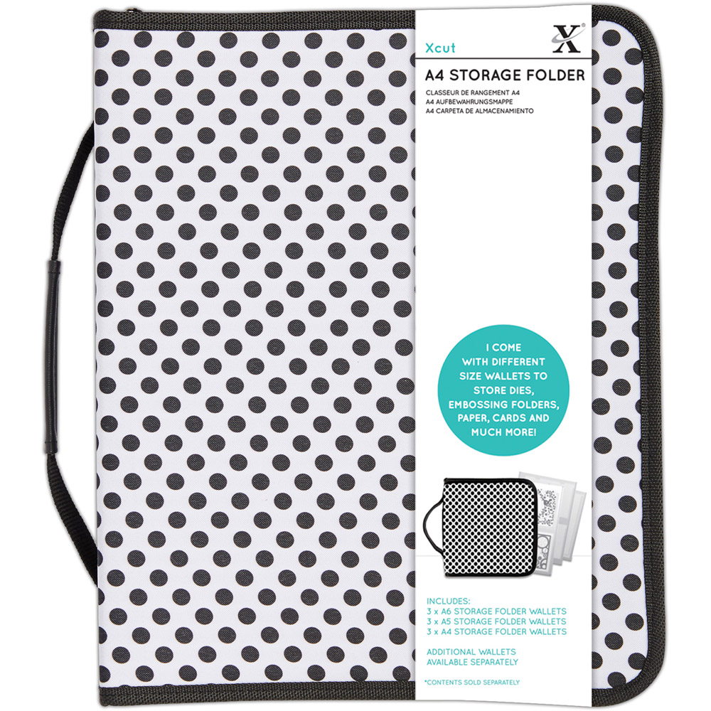 Xcut Black and White Storage Folder A4 Image 2