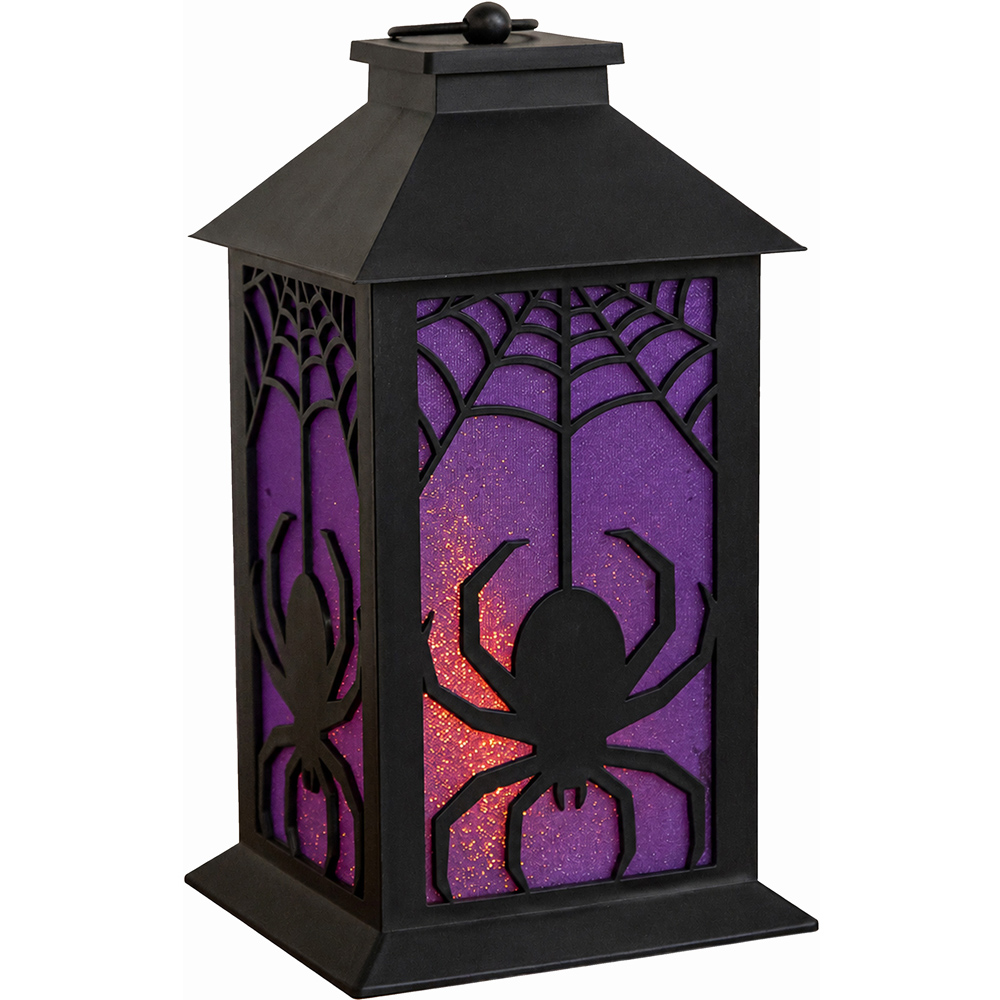 Samuel Alexander LED Light up Spider Halloween Lantern 32cm Image 1