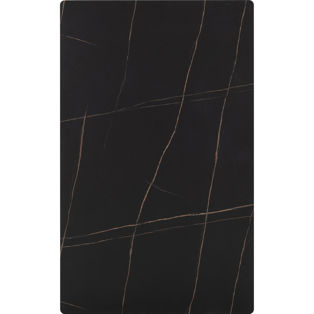 Seconique Marlow 4 Seater Dining Set Black Marble and Velvet Image 6