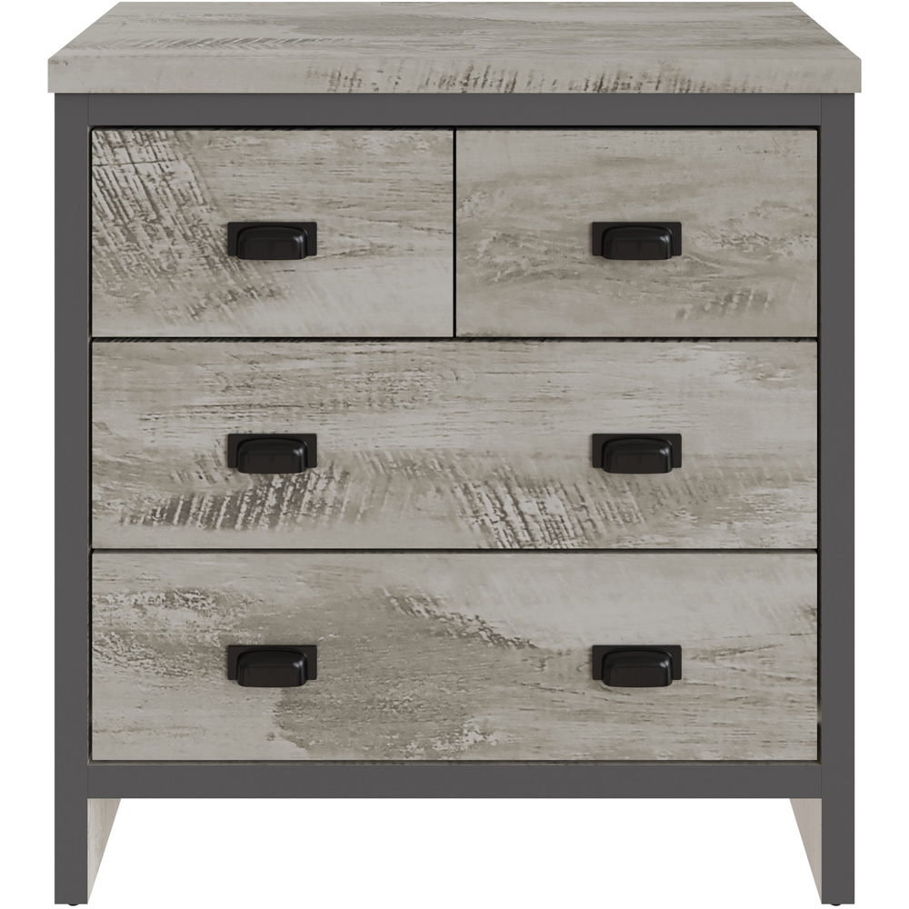 GFW Boston 4 Drawer Grey Chest of Drawers Image 2