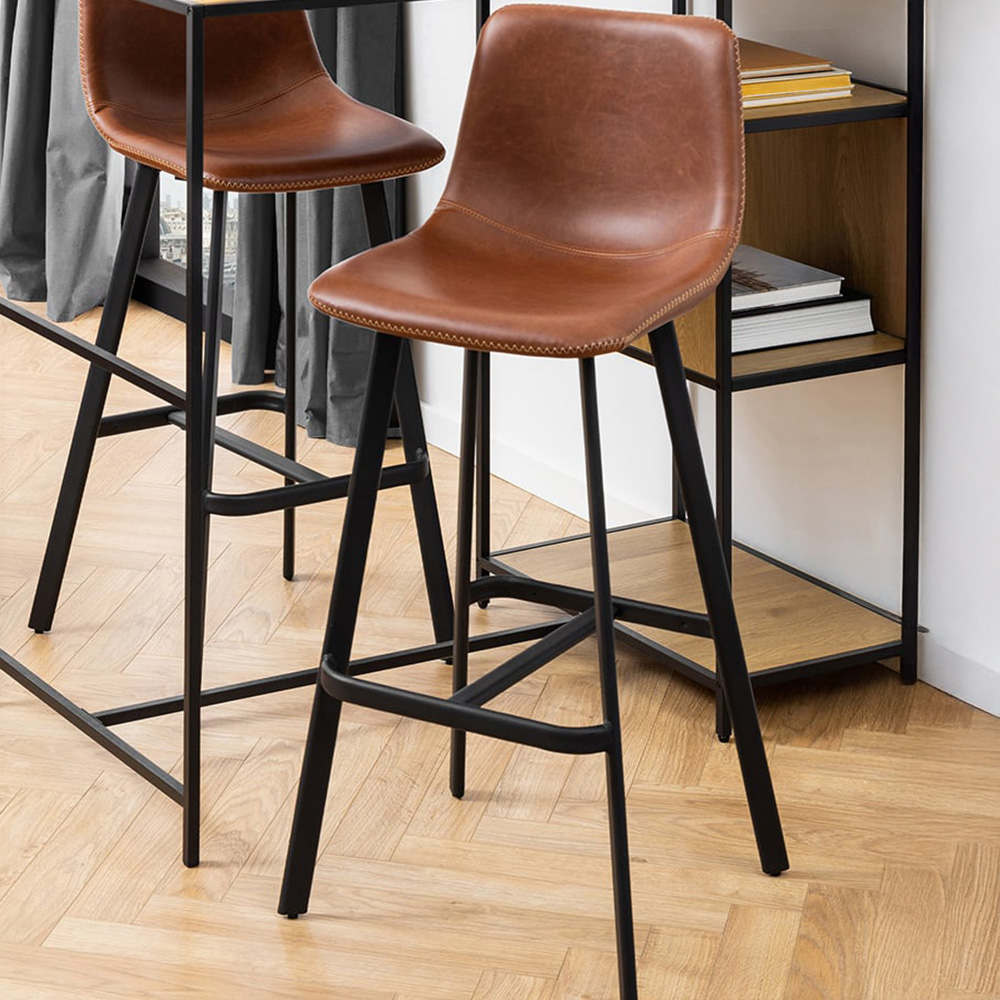 Florence Oregon Brown Bar Stool Set of 2 Image 1