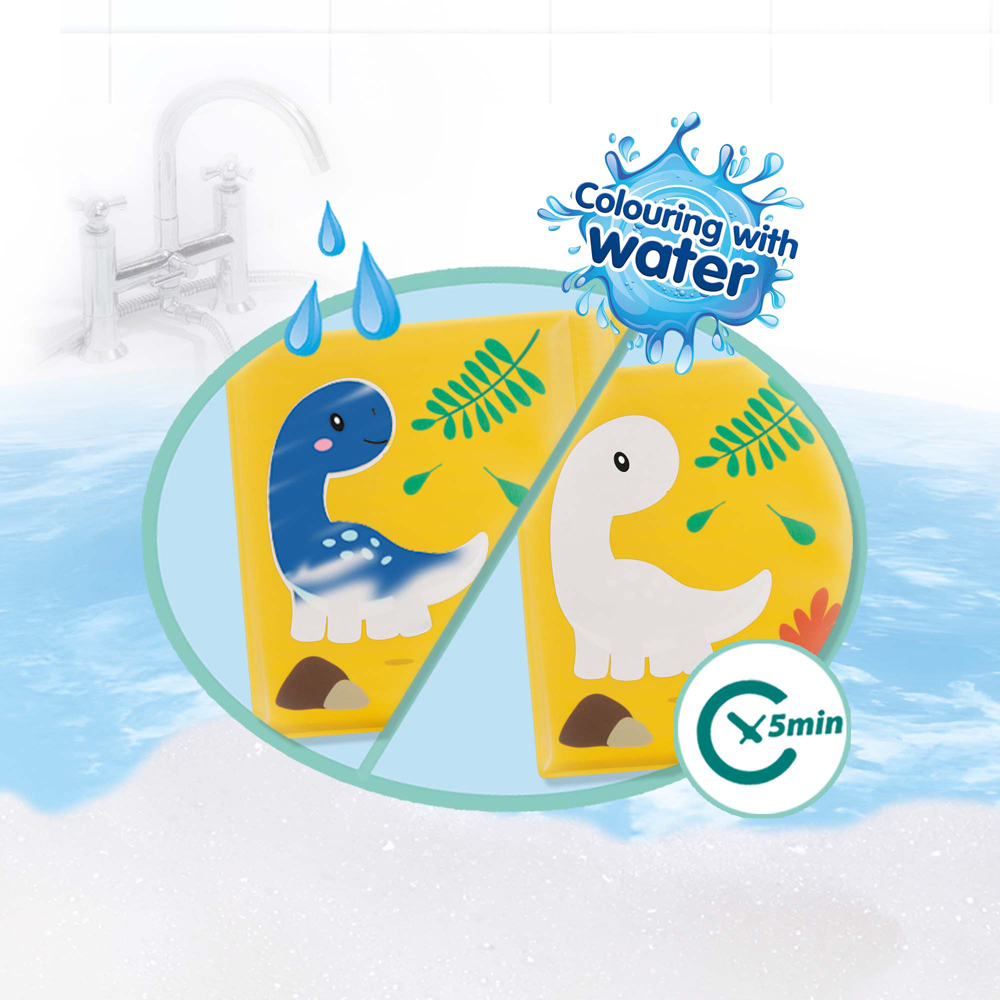 SES Creative Tiny Talents Dinosaur Bath Colouring Book Image 3