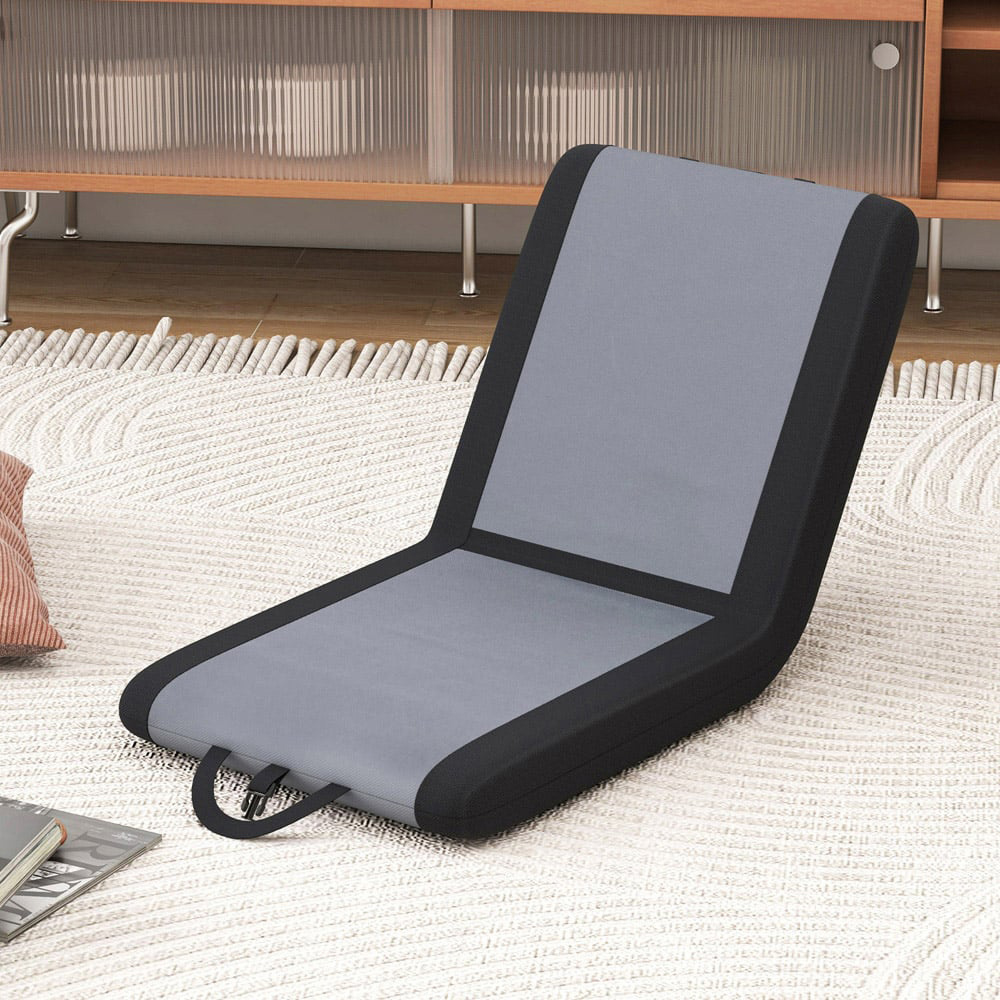 Costway Grey Reclining Padded Stadium Seat Image 2