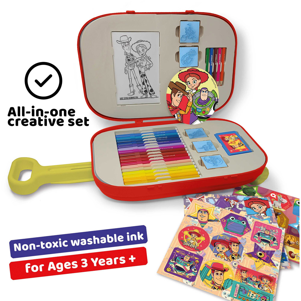 Multiprint Disney Pixar Toy Story 5 Kids Colouring and Stamp Trolley Set Image 4