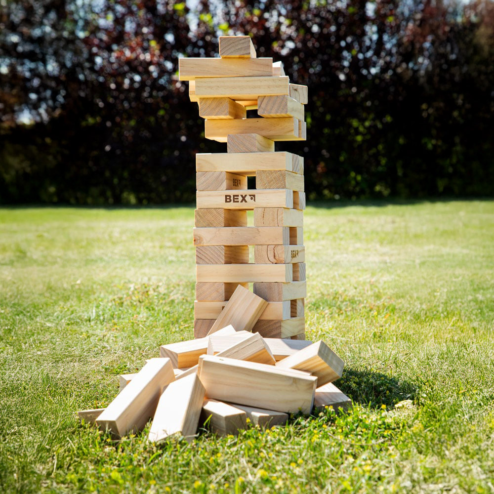 Bex Wooden 48 Piece Giant Tower Game Set Image 2