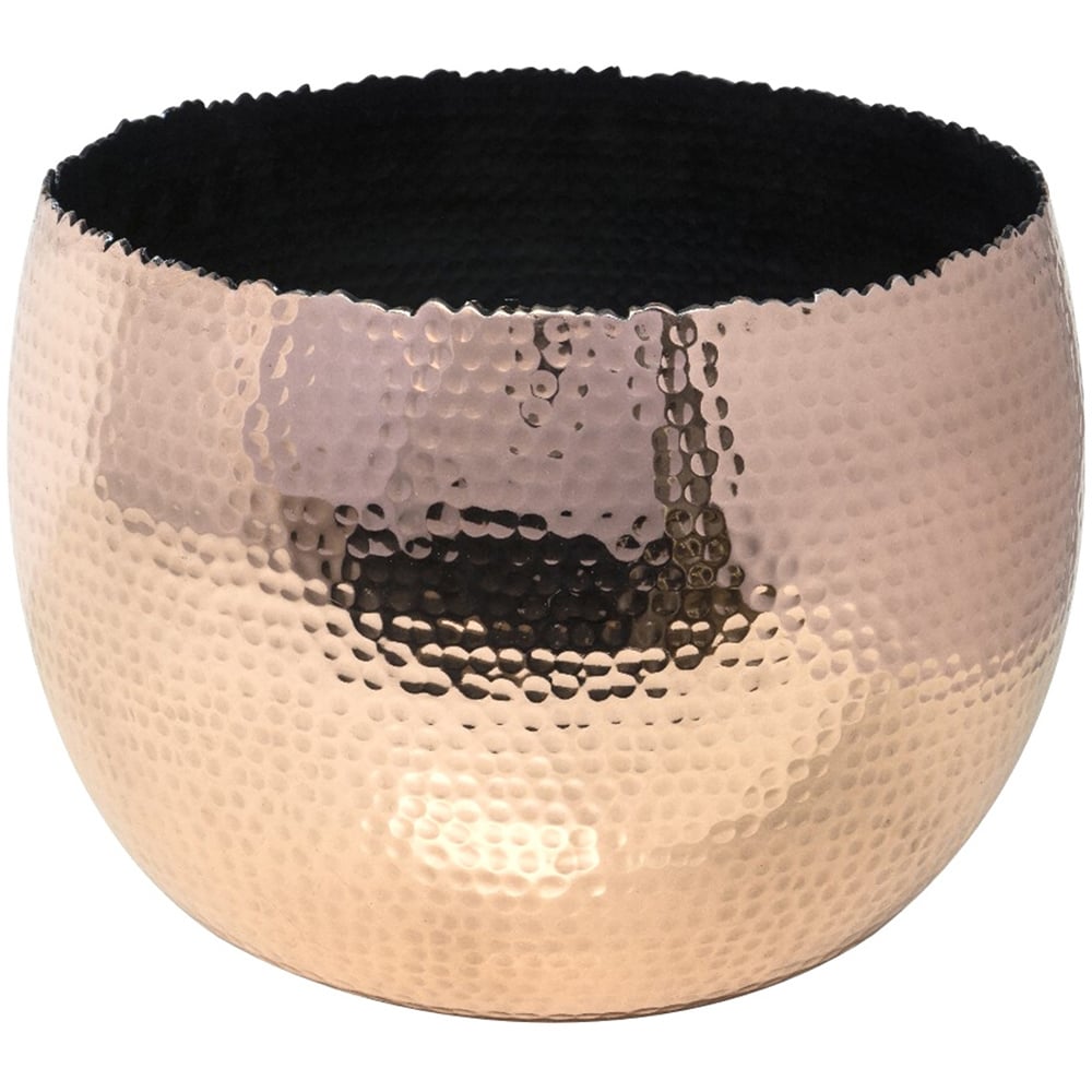 Ivyline Hammered Black and Copper Bowl 30cm Image 1