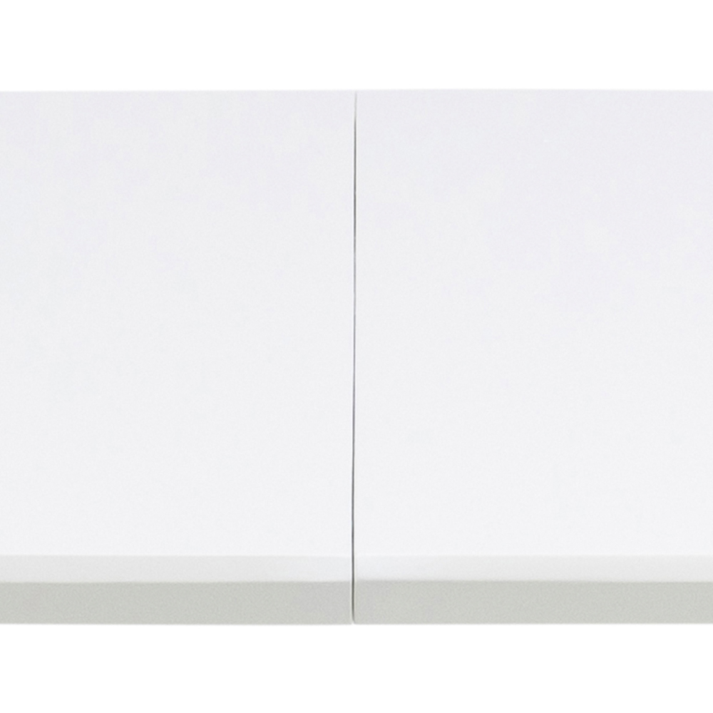 Florence Belina 8 Seater Oval Dining Table White and Oak Image 4