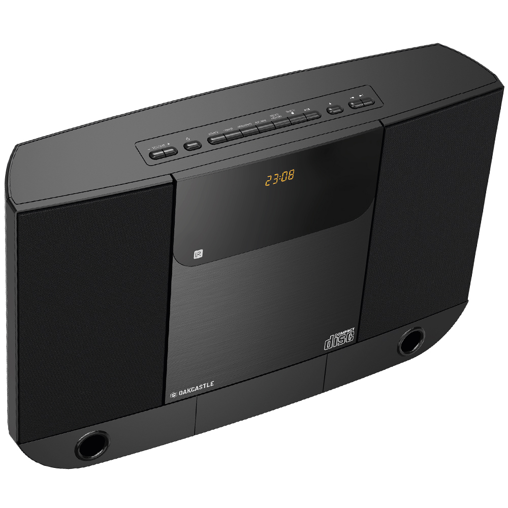 Oakcastle HIFI100 Wall Mountable CD Player with Bluetooth Image 1