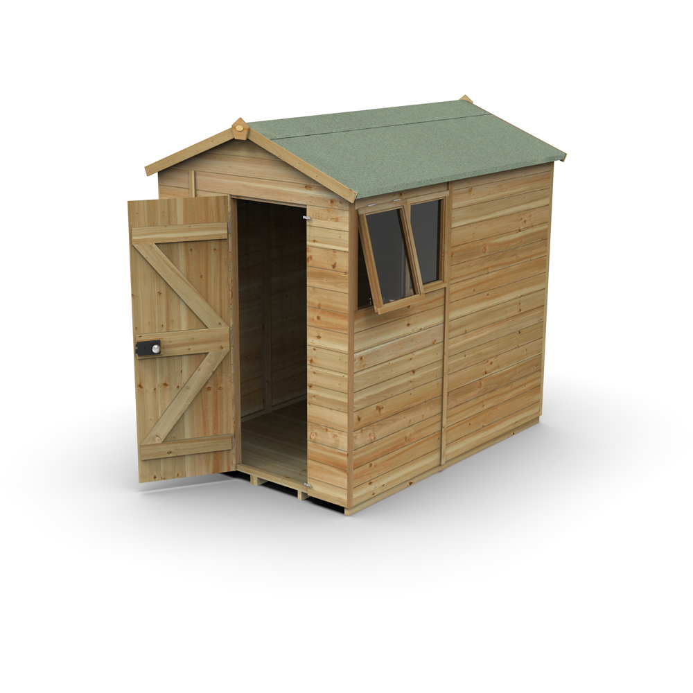Forest Garden Timberdale 5 x 7ft Single Opening Apex Shed Image 3
