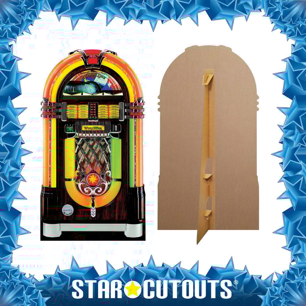Star Cutouts Jukebox Cardboard Cutout 5.3ft Image 4
