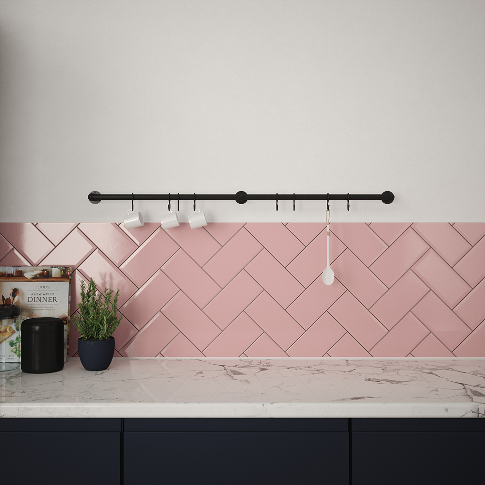 Rothley Matt Black Utensil Rail 19 x 1000mm Image 4