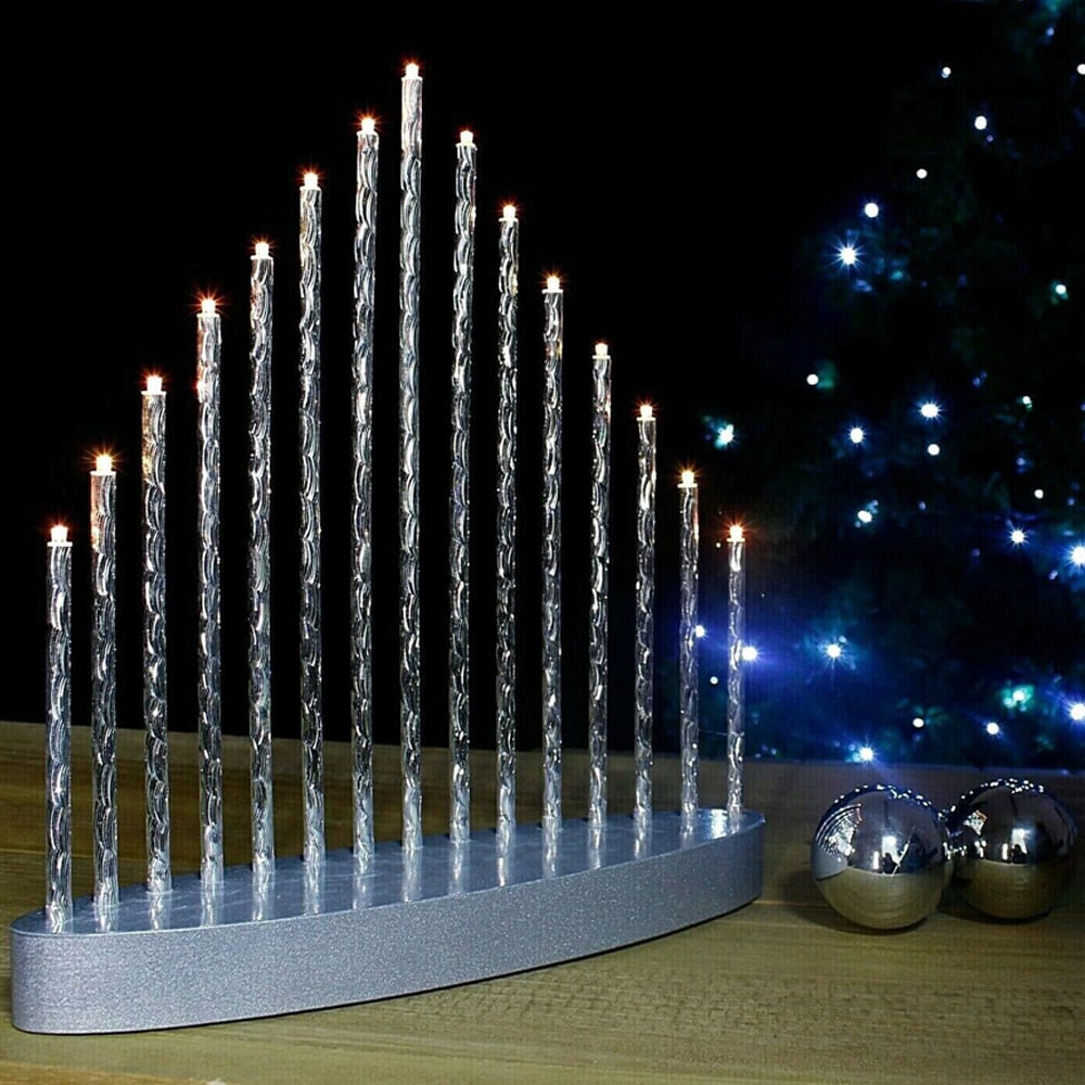 Marco Paul 15 Light Aluminium Candle Bridge Image 4