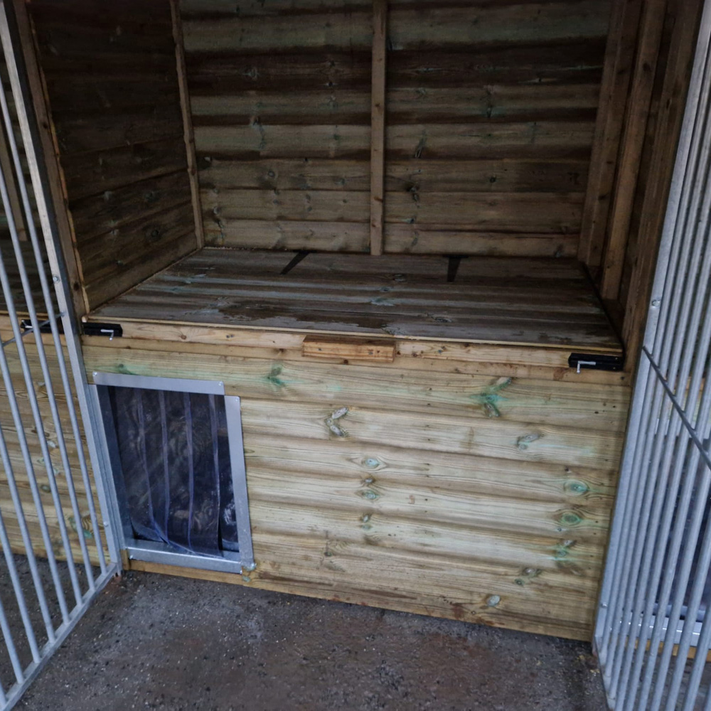 Benchmark Dog Kennel with Apex Roof - Triple 10 x 12ft Premium Wood Range Image 3